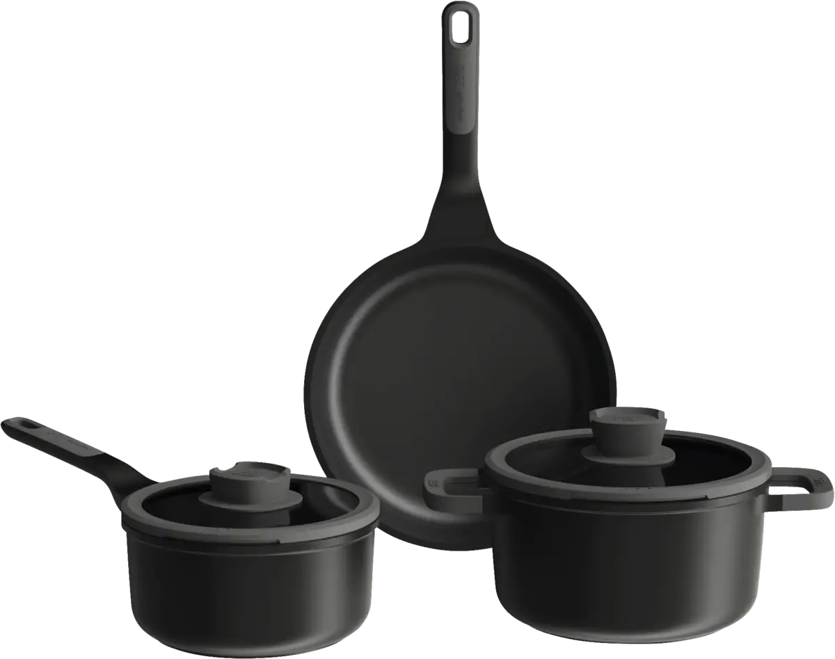 Leo - 5-delige pannenset Stone+