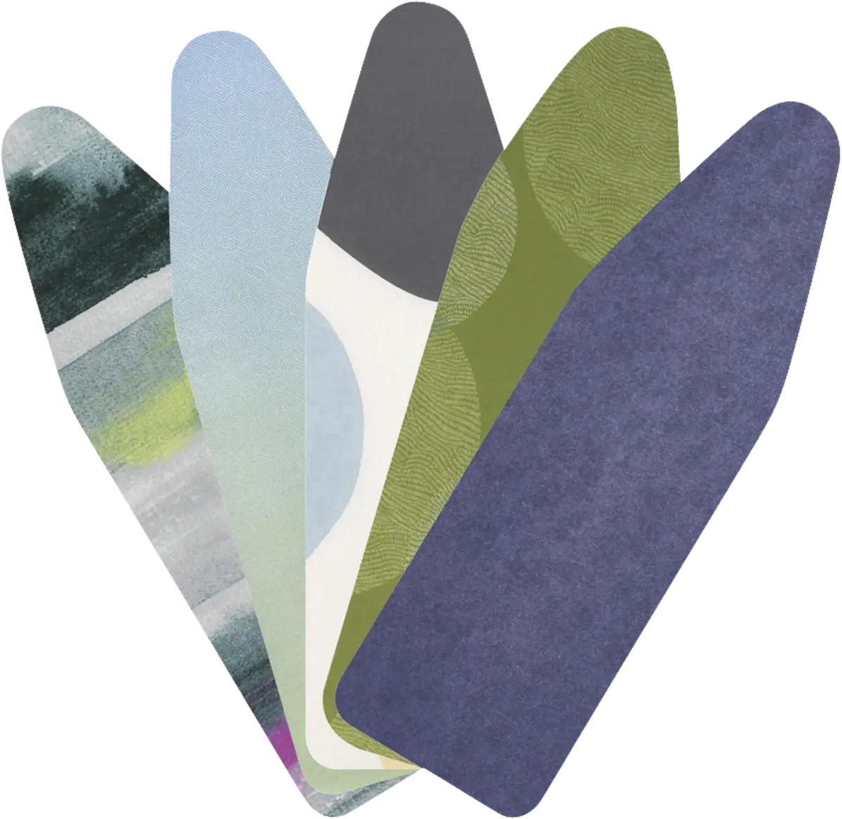 Strijkplankhoes C, 124x45cm complete set Colourful Mixed