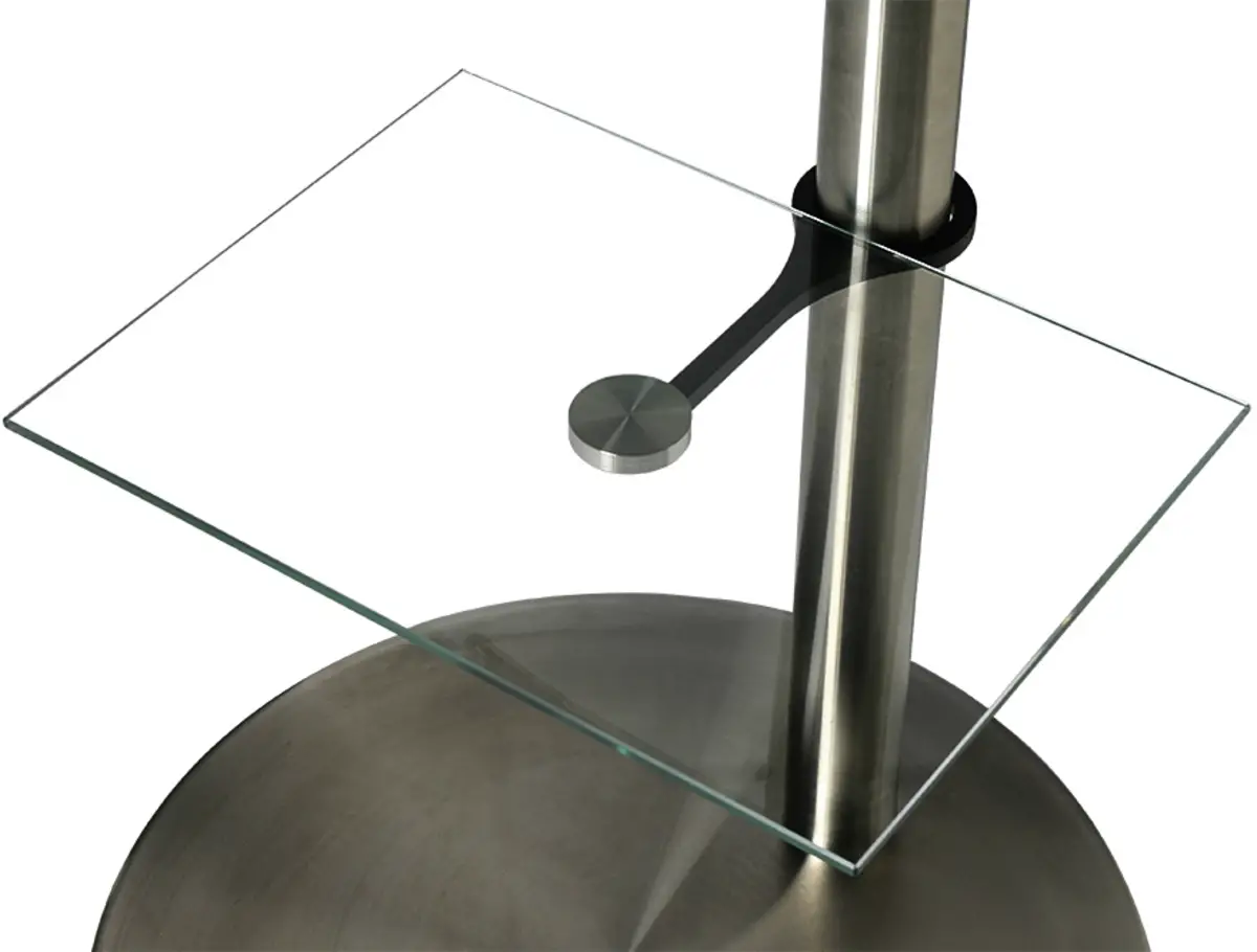 Glasplaat transparant 40x30cm voor 60mm kolom