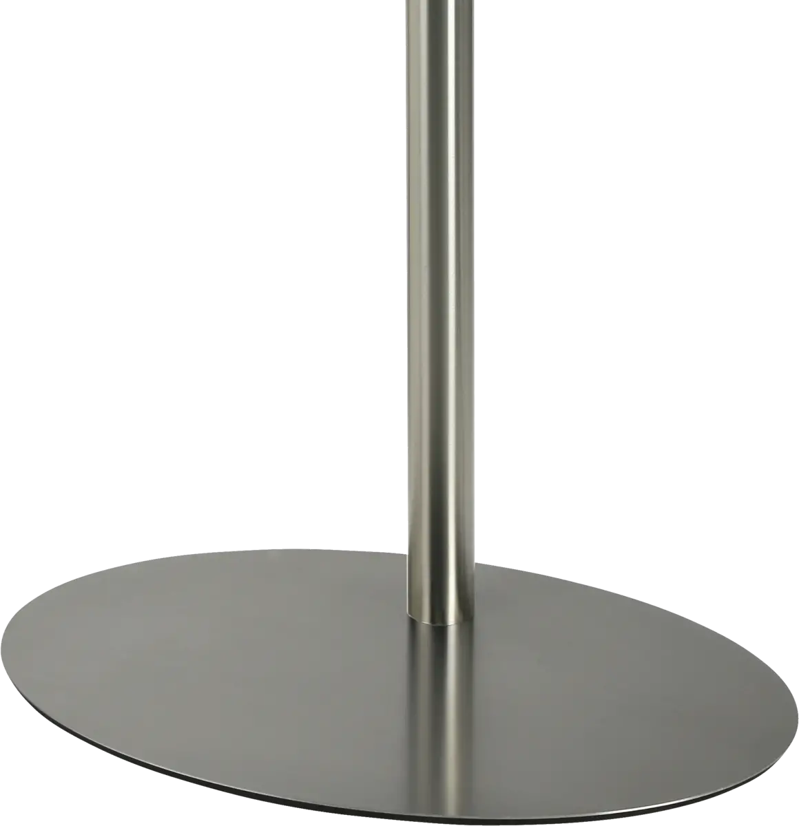 Voet 70x45cm ovaal RVS