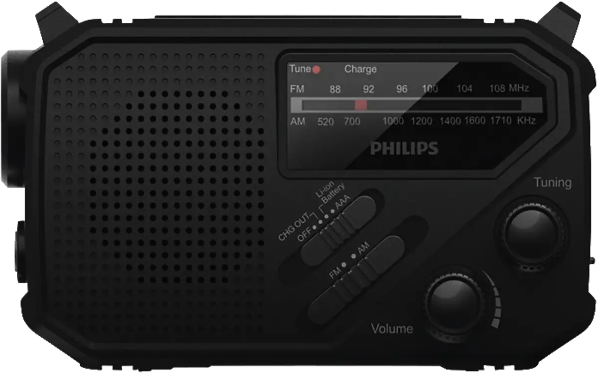 Survival draagbare radio met zaklamp
