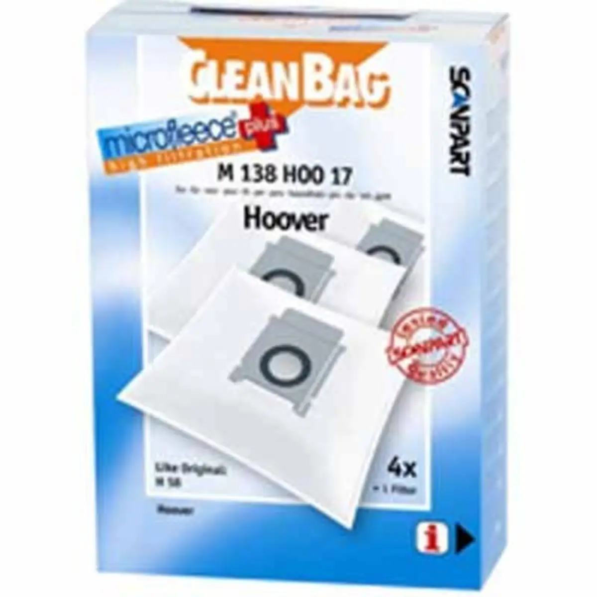 2682224138 Stofzak Hoover Sprint micro+