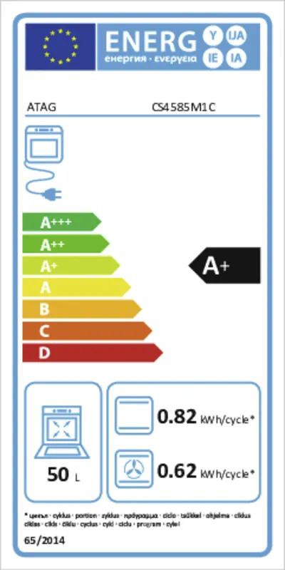 Atag CS4585M1C energielabel