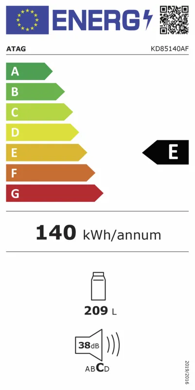 Atag KD85140AF energielabel