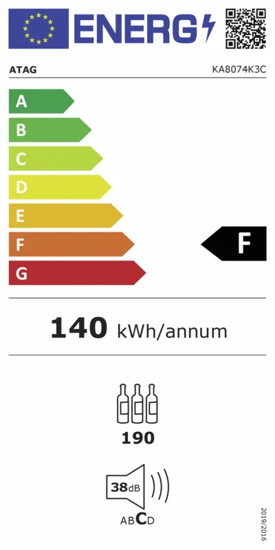 Atag KA8074K3C energielabel