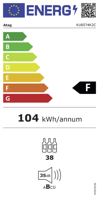 Atag KU8574K2C energielabel