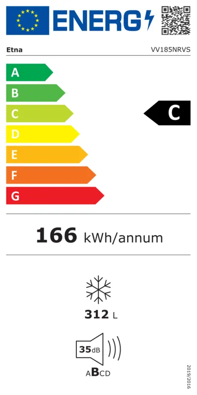 Etna VV185NRVS energielabel