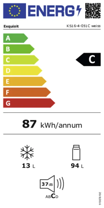 Exquisit KS16-4-051C energielabel