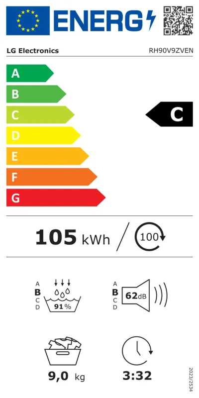 LG RH90V9ZVEN energielabel