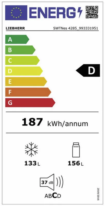 Liebherr SWTNes 4285-21 energielabel