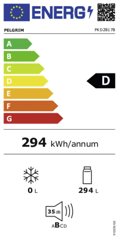 Pelgrim PKD28178 energielabel