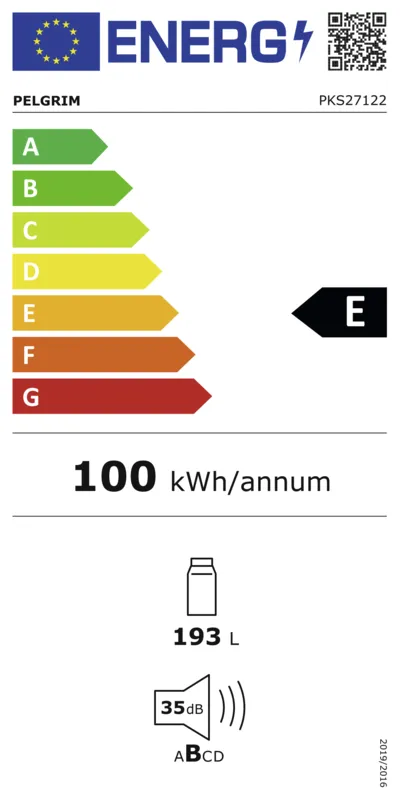 Pelgrim PKS27122 energielabel