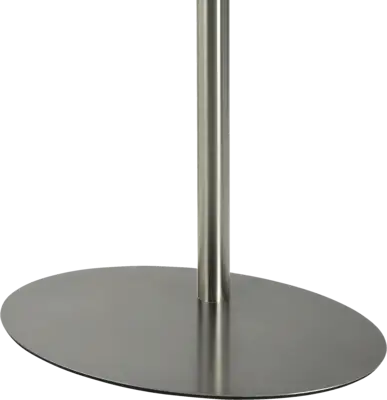 Voet 70x45cm ovaal RVS