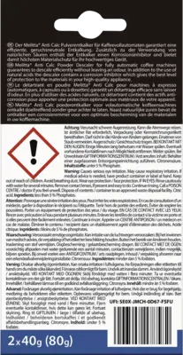 AntiCalc EspressoMachines (2x40g)