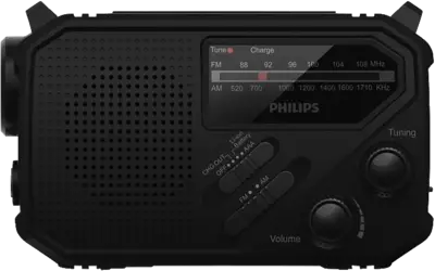 Philips Survival draagbare radio met zaklamp