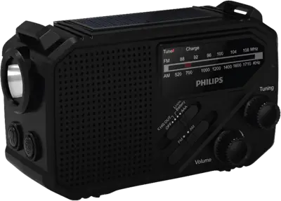 Survival draagbare radio met zaklamp